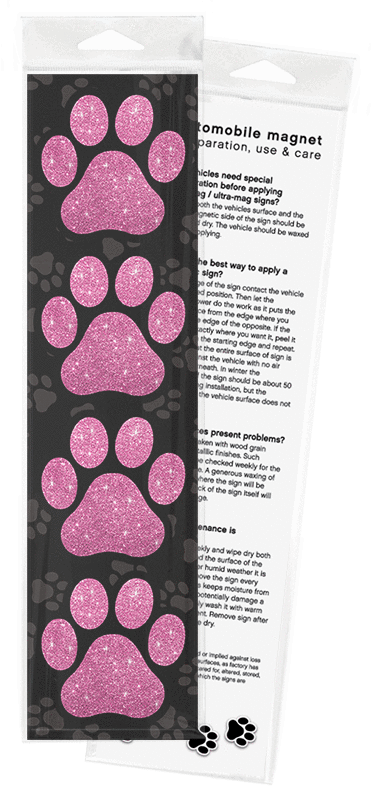 Magnet Pack 4 3" Paws