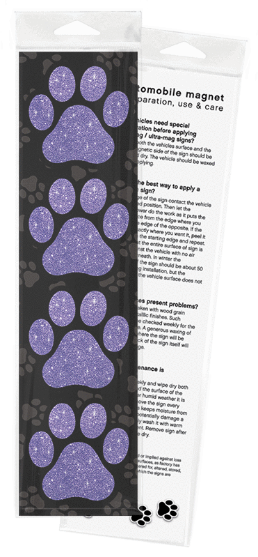 Magnet Pack 4 3" Paws