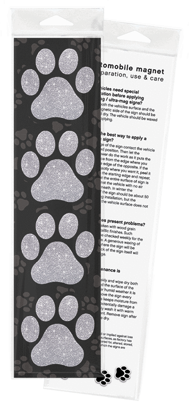 Magnet Pack 4 3" Paws