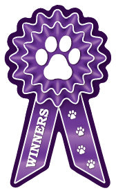 Small Prize Ribbon Magnets - WagALotBowWow
