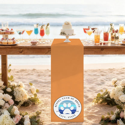 peach skin table runner