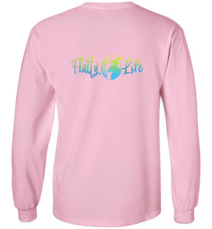 Flatty Life Front/Back LS Gildan