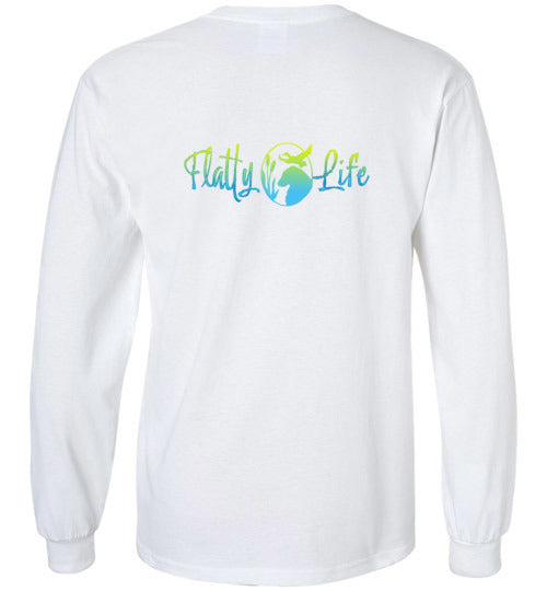 Flatty Life Front/Back LS Gildan