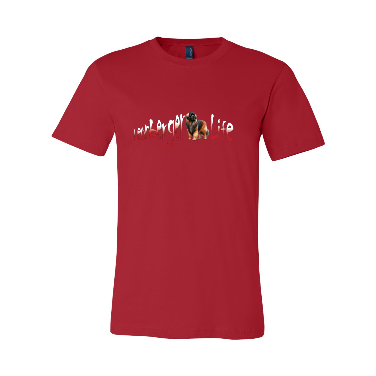 Leonberger Life Red/White Unisex SS Jersey Tee