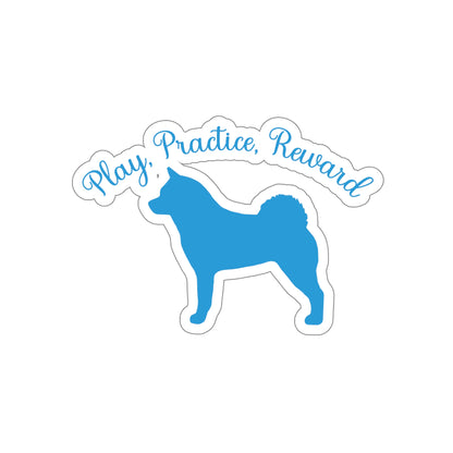 PlayPracticeReward Akita Die-Cut Stickers