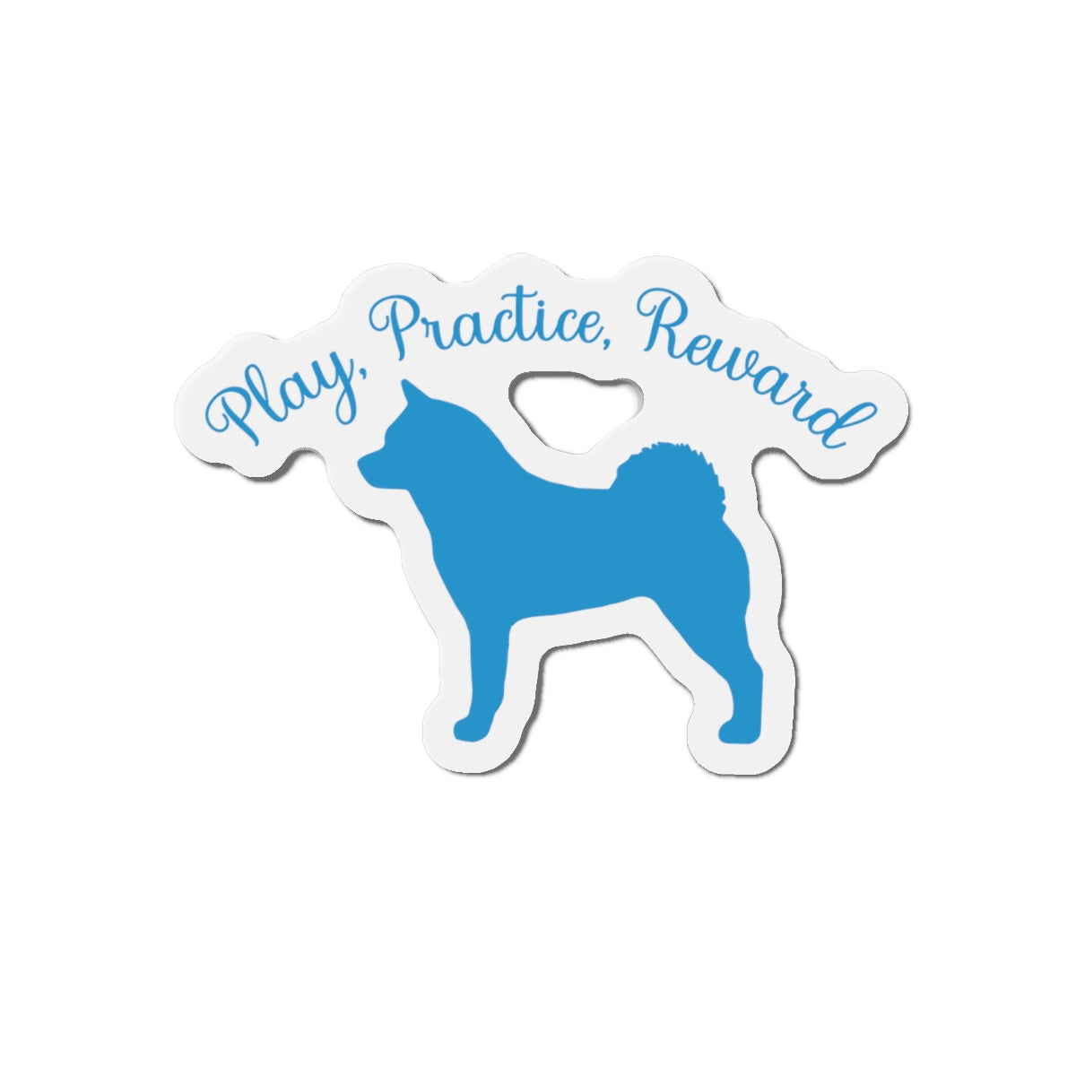 PlayRracticeReward Akita Die-Cut Magnets