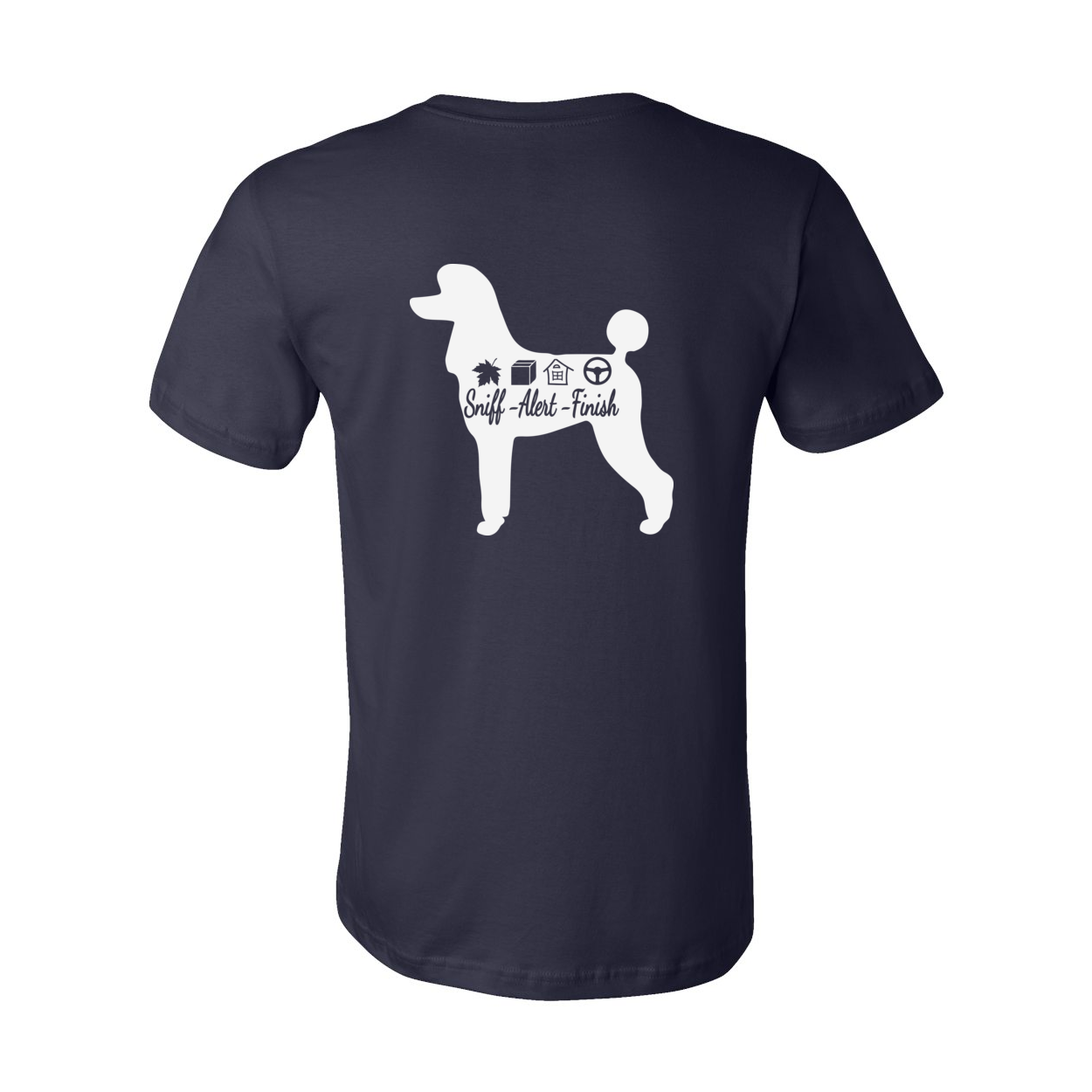 Scent Poodle 2 F/B Unisex Short Sleeve Jersey Tee