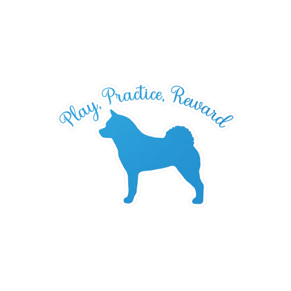 PlayPracticeReward Akita Kiss-Cut Vinyl Decals