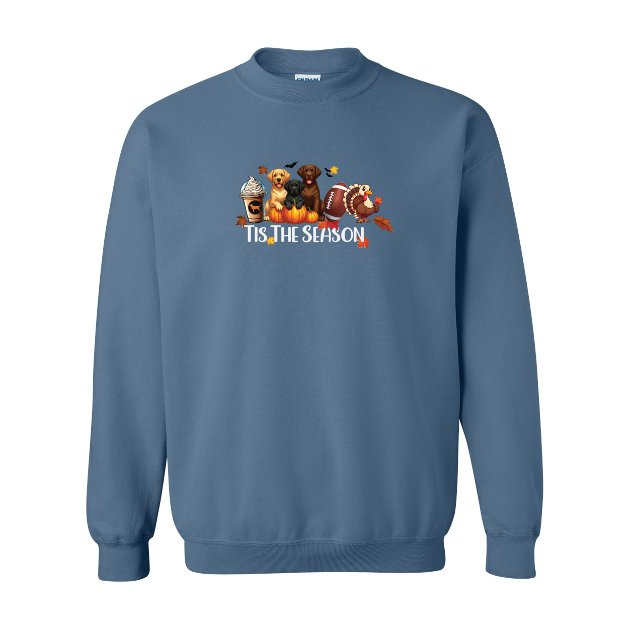 Labrador Tis The Season Fall Heavy Blend Crewneck Sweatshirt