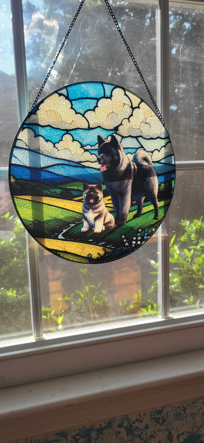 Stained Glass Suncatcher Window Hanging (Made in USA)