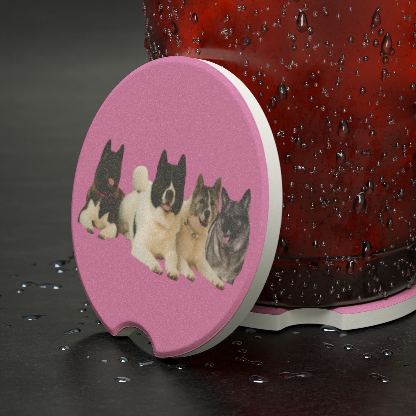 Car Coaster Custom Soapstone - Picture Kids, Dogs, Horses, or a Logo