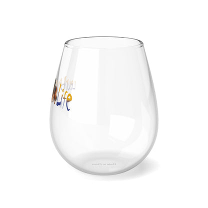 Custom Stemless Wine Glass, 11.75oz