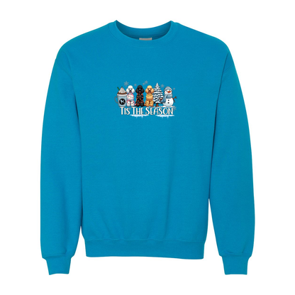 Poodle Tis The Season Winter Heavy Blend Crewneck Sweatshirt