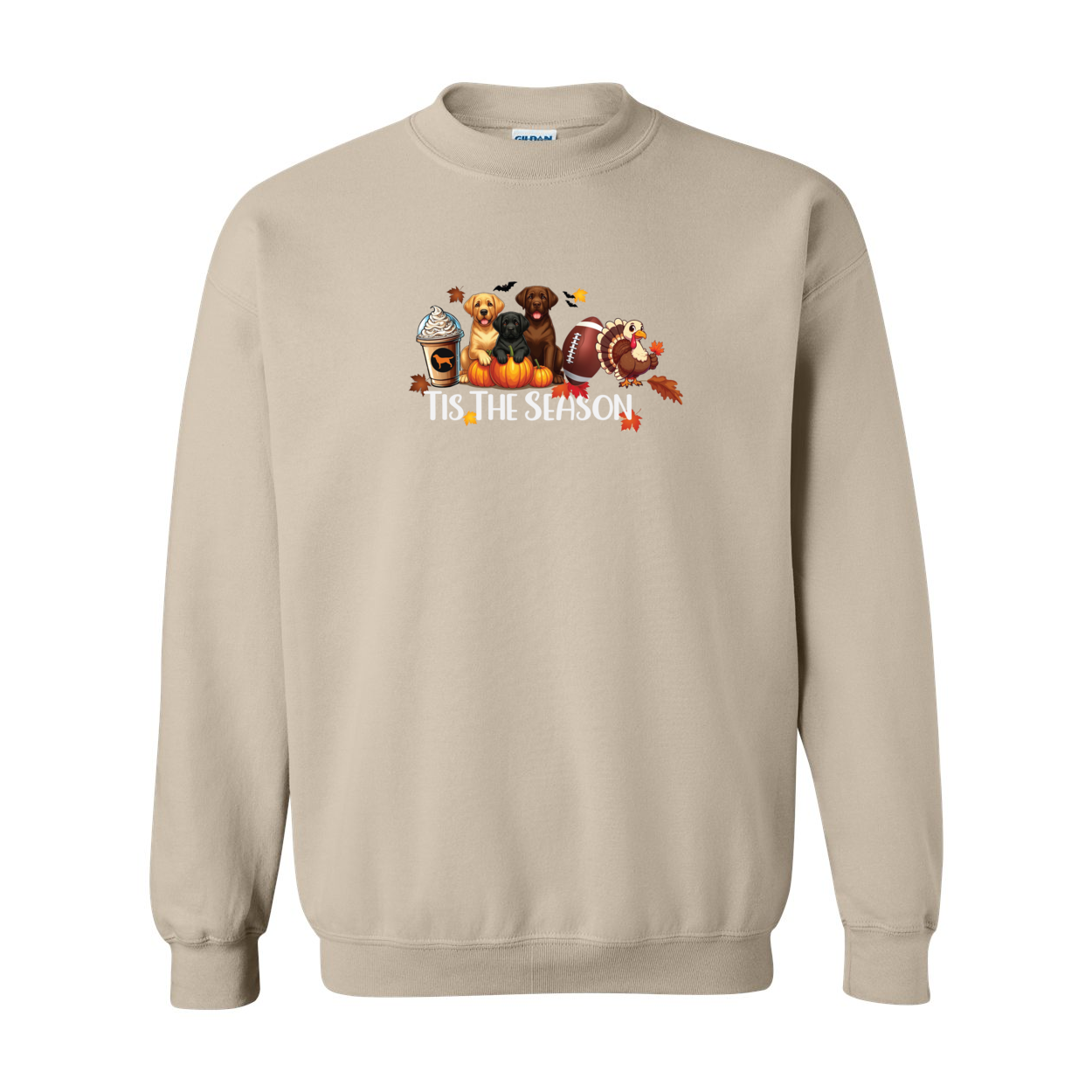 Labrador Tis The Season Fall Heavy Blend Crewneck Sweatshirt