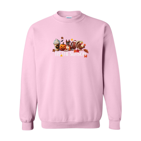 Boxer Tis The Season Turkey Heavy Blend Crewneck Sweatshirt