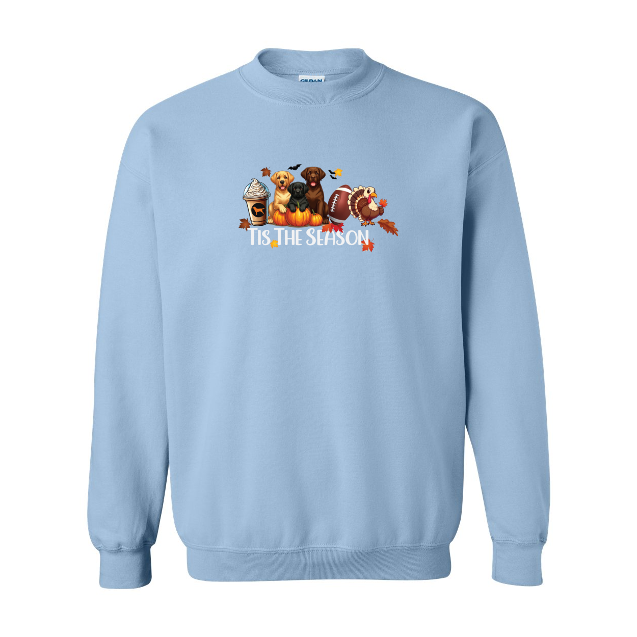 Labrador Tis The Season Fall Heavy Blend Crewneck Sweatshirt