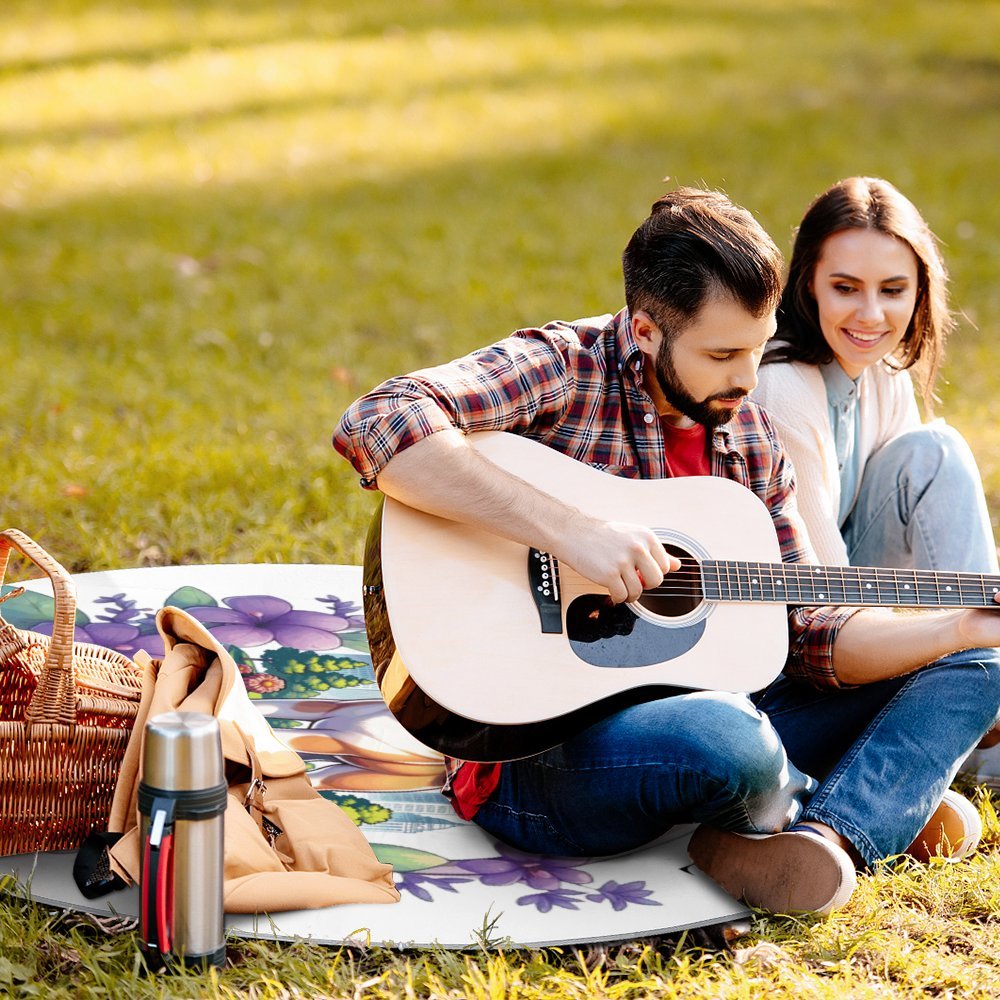 Custom Picnic Mat Round/Square outdoor picnic mat