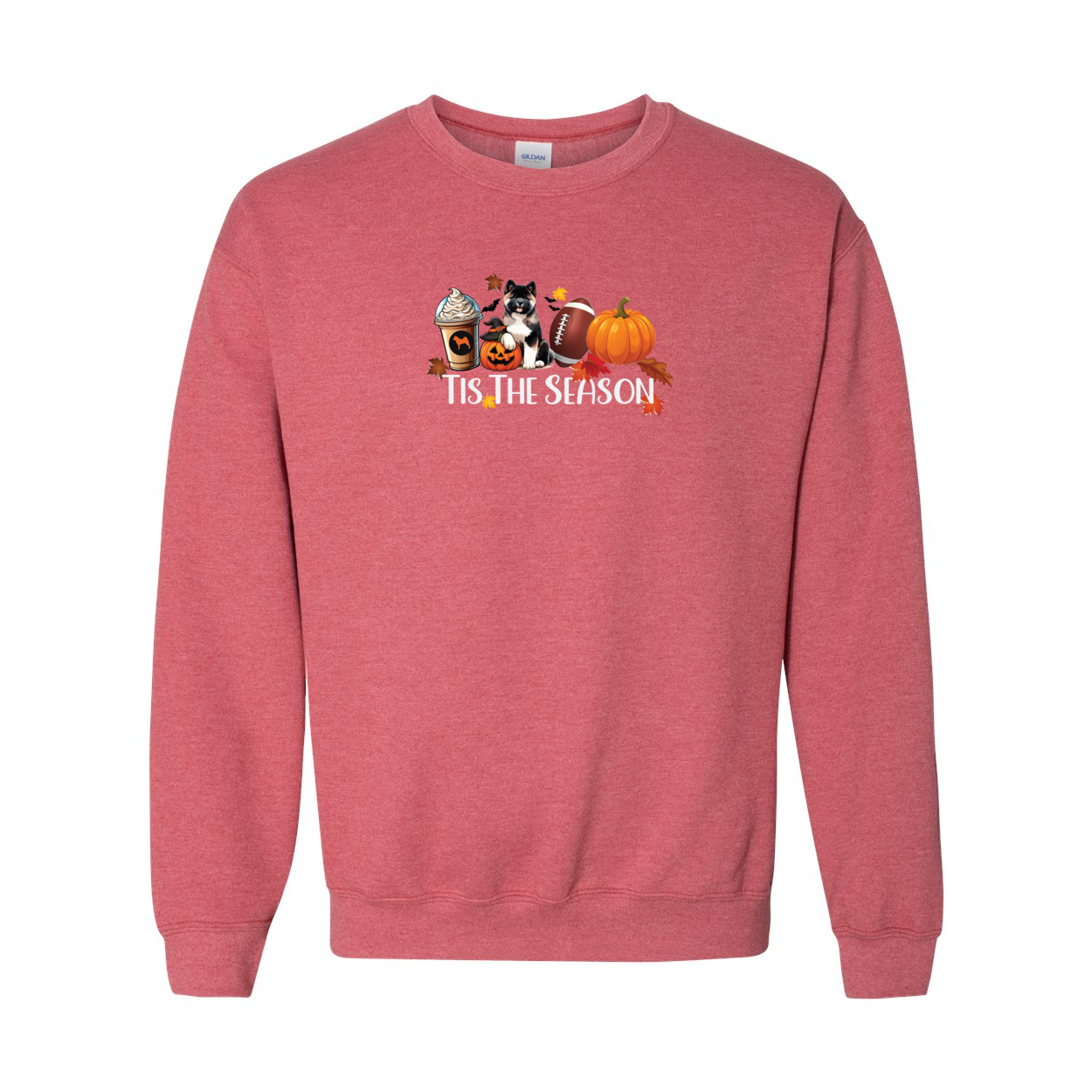 Akita Tis The Season Pumpkin Gildan Sweatshirt