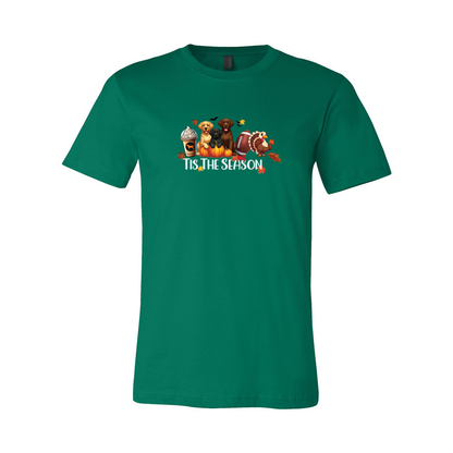 Labrador Tis The Season Fall Unisex Short Sleeve Jersey Tee