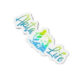 Akita Life YellowBlue Die-Cut Magnets