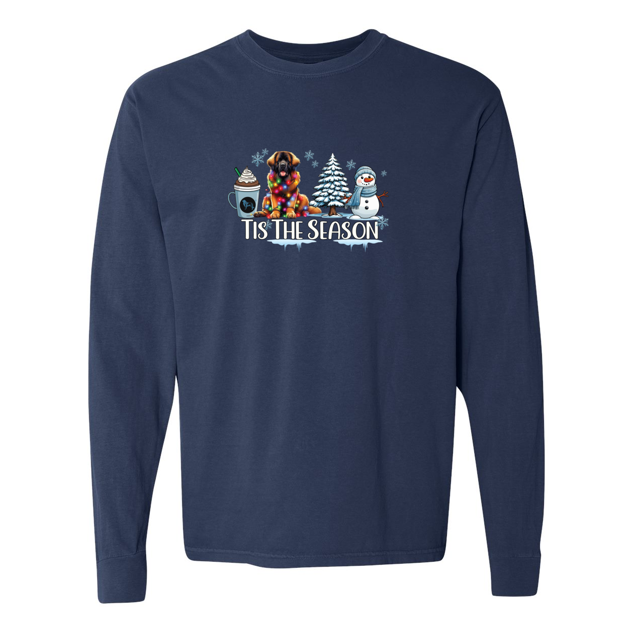 Leonberger Tis The Season Winter Long Sleeve T-Shirt