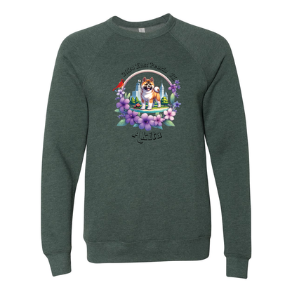 IL Akita Bella+Canvas Raglan Crewneck Sweatshirt Light Colors