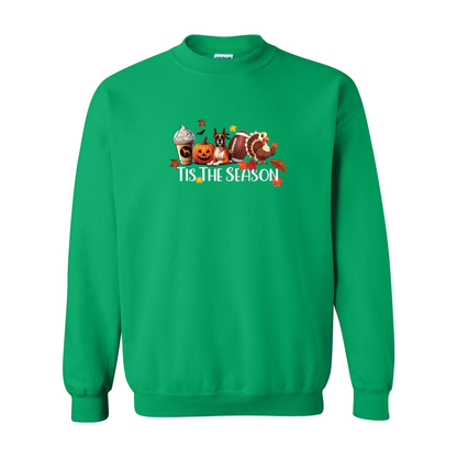 Boxer Tis The Season Turkey Heavy Blend Crewneck Sweatshirt