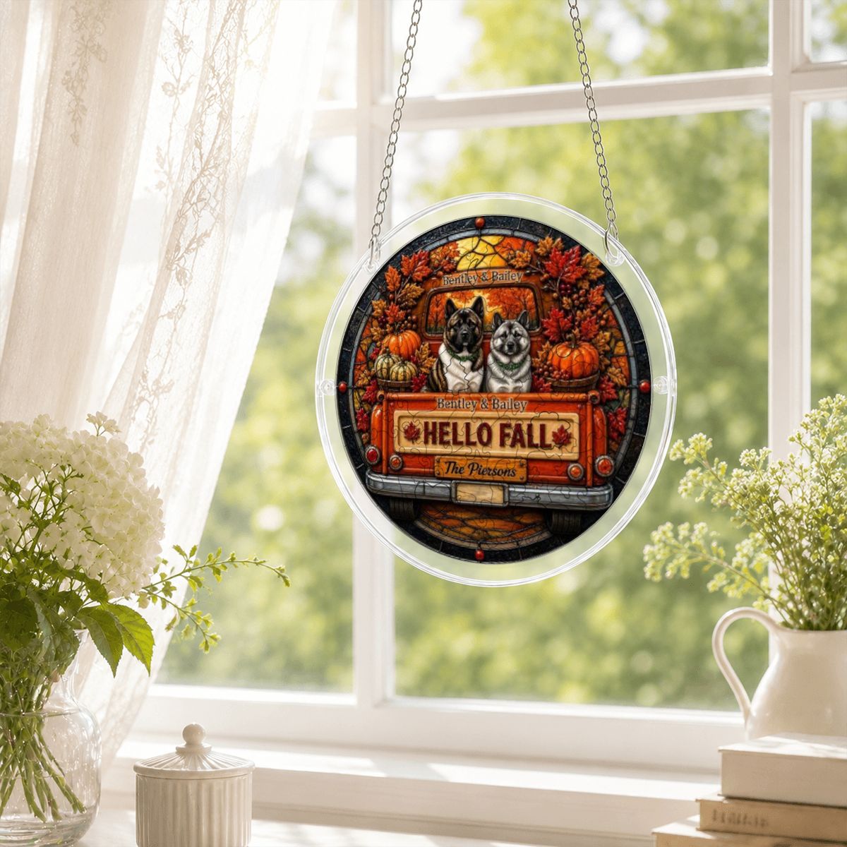 Acrylic Puzzle Suncatcher baileyBendlystainglass