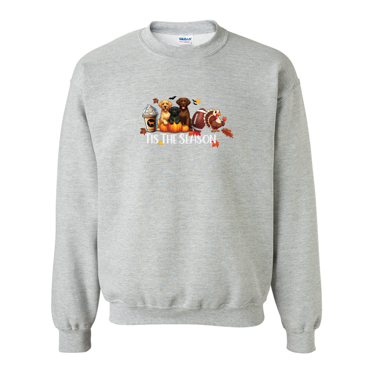 Labrador Tis The Season Fall Heavy Blend Crewneck Sweatshirt