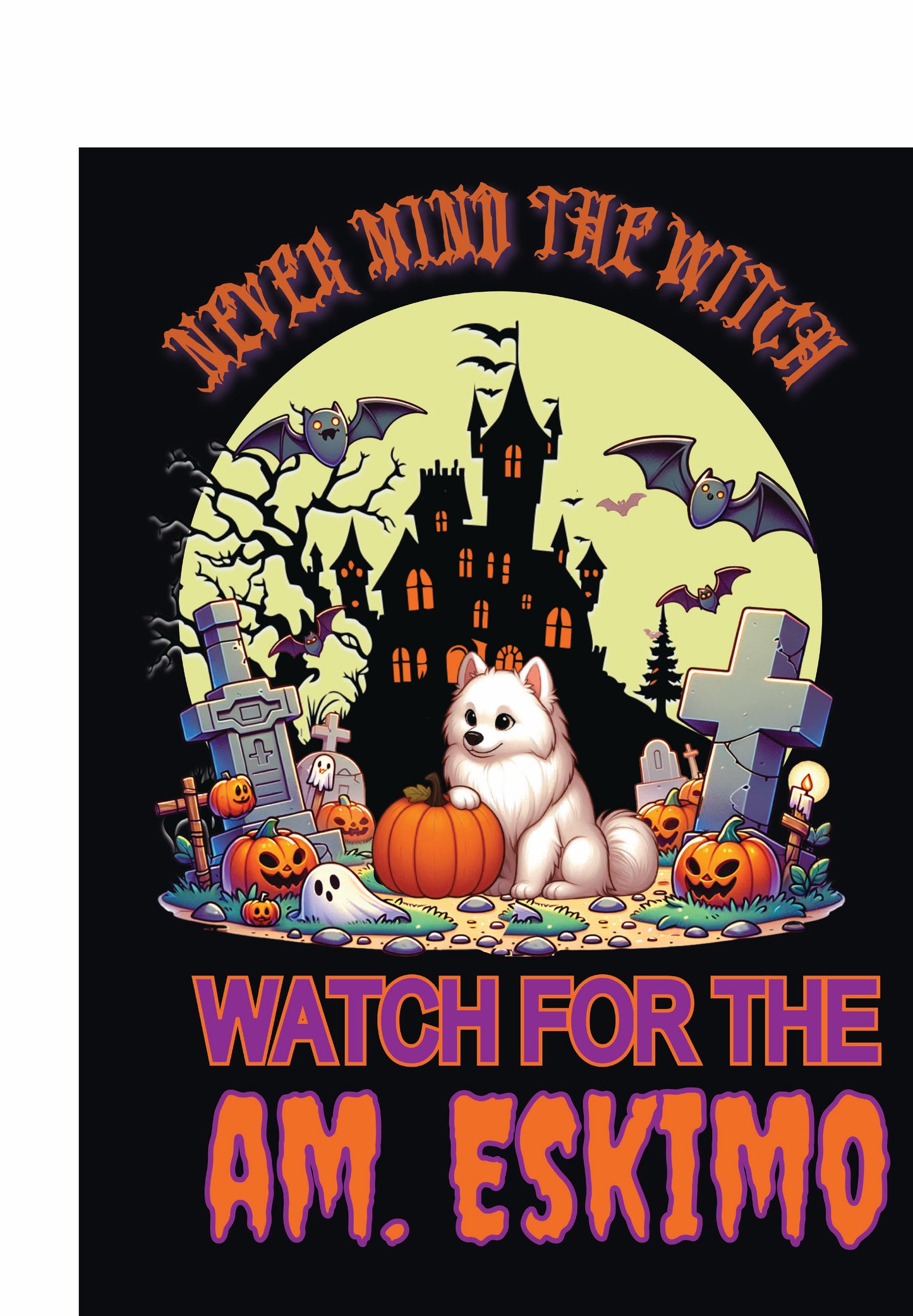 Halloween Non-Sporting Breed Garden Flags