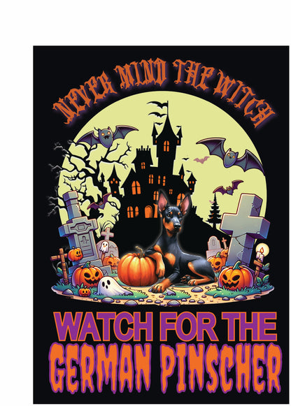 Halloween Working Dog Breeds Garden Flag