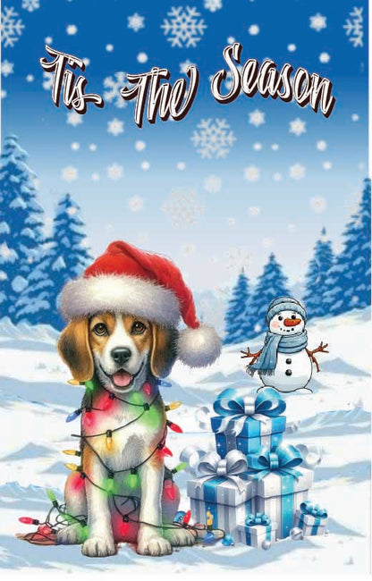 ’Tis The Season winter Harrier garden flag 12x18 in yard