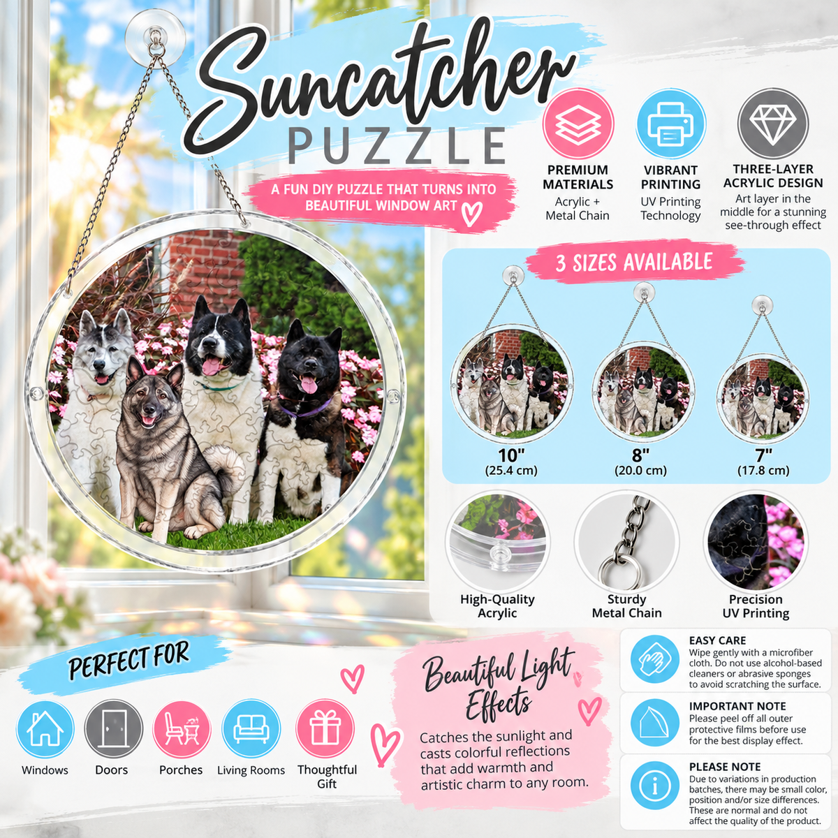 Acrylic Puzzle Suncatcher