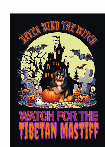 Halloween Working Dog Breeds Garden Flag