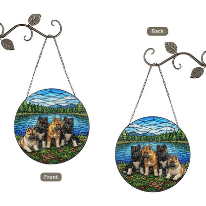 Stained Glass Window Hanging Suncatcher Global