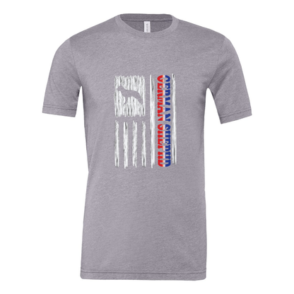 GSD RWB Vertical Flag Unisex Short Sleeve Jersey Tee