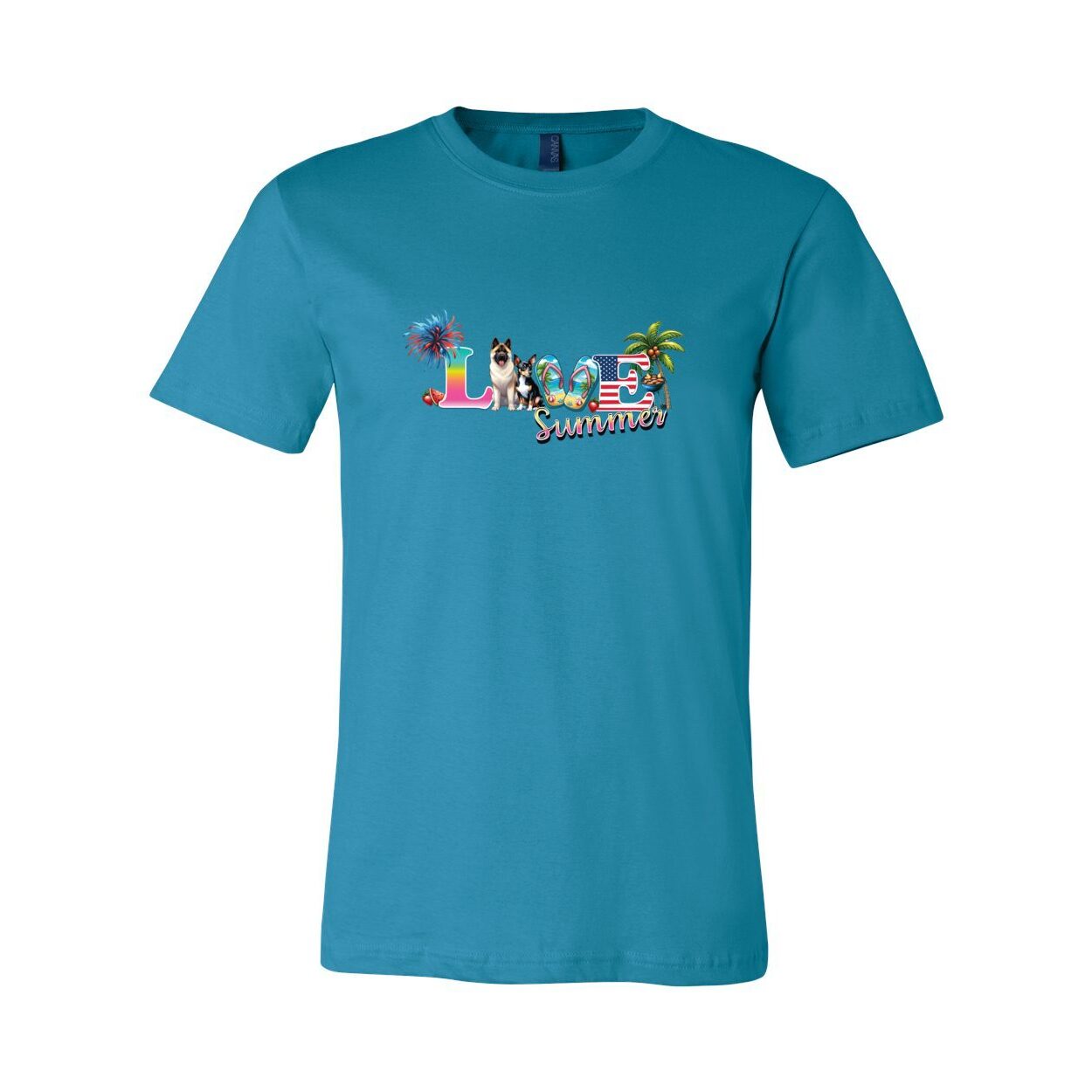 Summer Akita Rat T Unisex Short Sleeve Jersey Tee