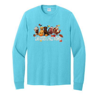 Lab Fall Wishes Port & Co™ PC54LS Long Sleeve Core Cotton Tee