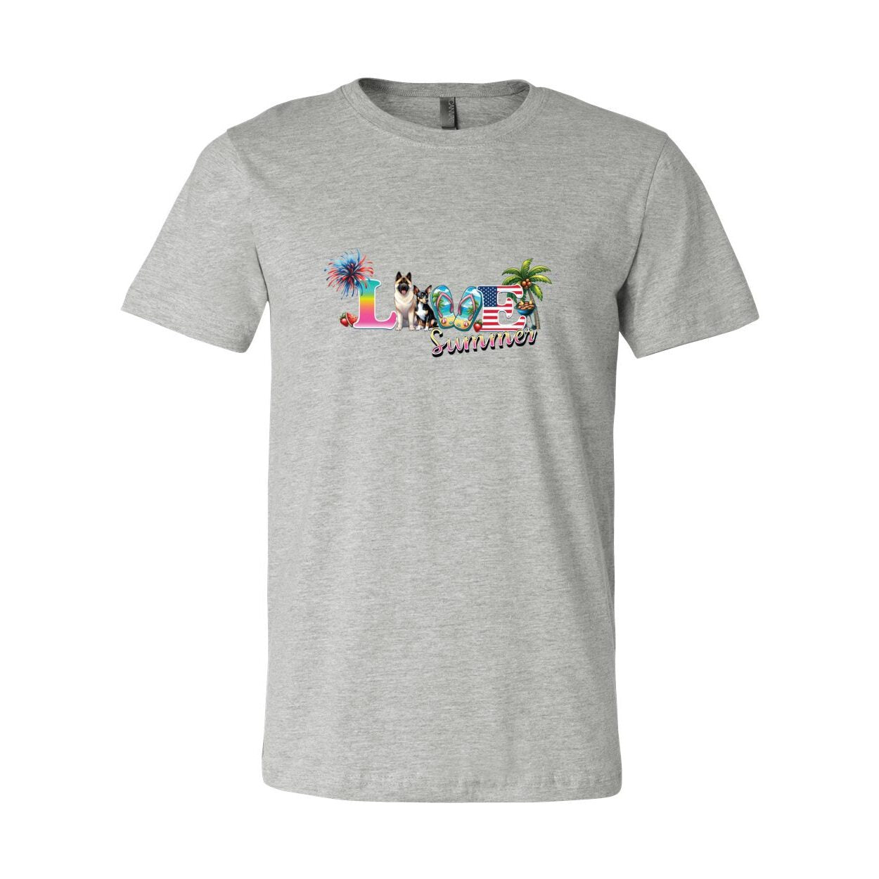 Summer Akita Rat T Unisex Short Sleeve Jersey Tee