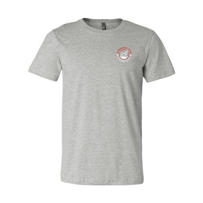 Dal Club Front Back Red White 3001 Unisex Short Sleeve Jersey Tee