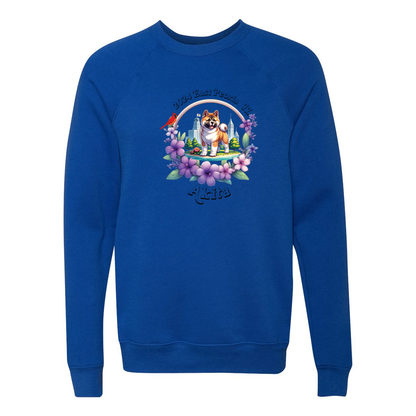 IL Akita Bella+Canvas Raglan Crewneck Sweatshirt Light Colors