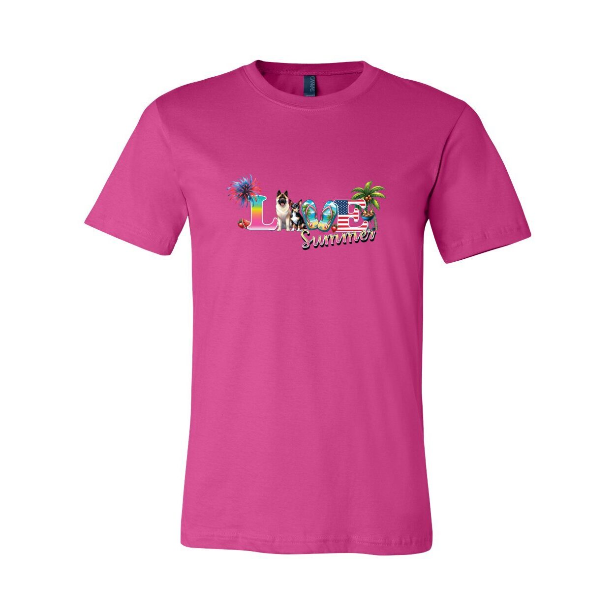 Summer Akita Rat T Unisex Short Sleeve Jersey Tee