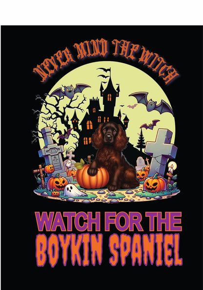 sporting Halloween garden flag