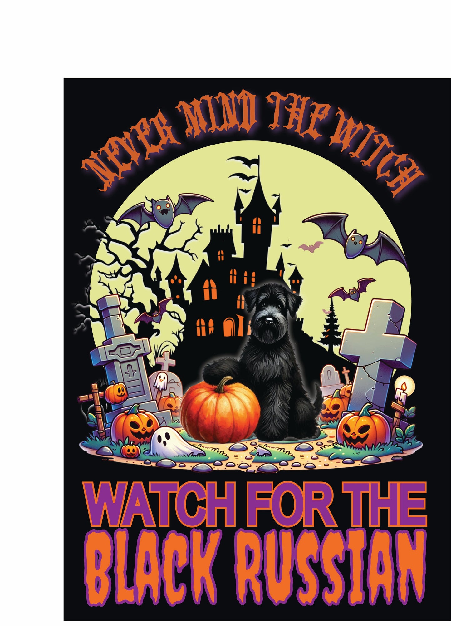 Halloween Working Dog Breeds Garden Flag