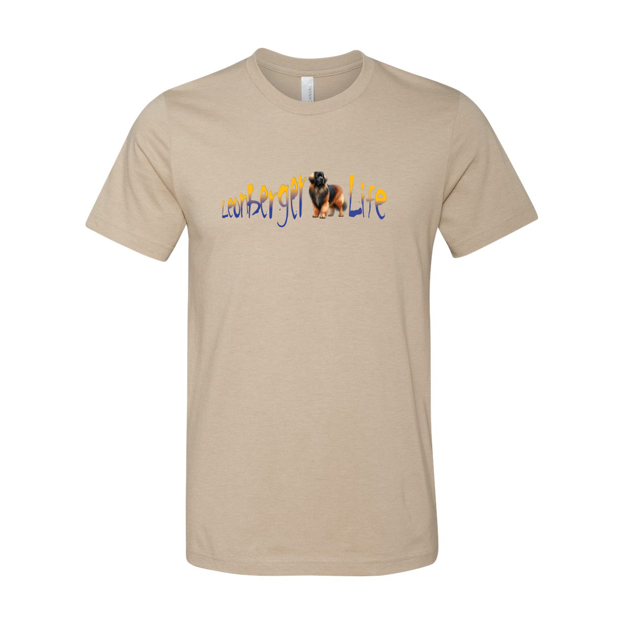 Leonberger Life YellowBlue Unisex Short Sleeve Jersey Tee