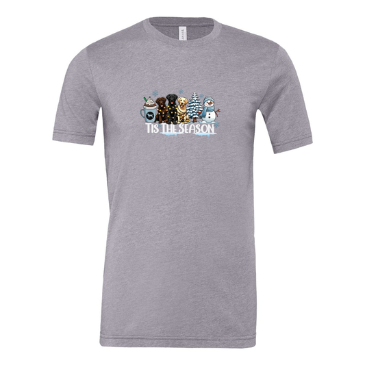 Labrador Tis The Season Winter Unisex Short Sleeve Jersey Tee