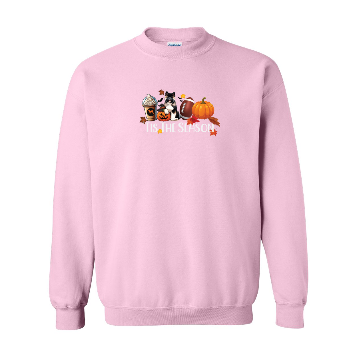 Akita Tis The Season Pumpkin Gildan Sweatshirt