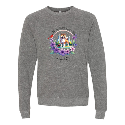 IL Akita Bella+Canvas Raglan Crewneck Sweatshirt Light Colors