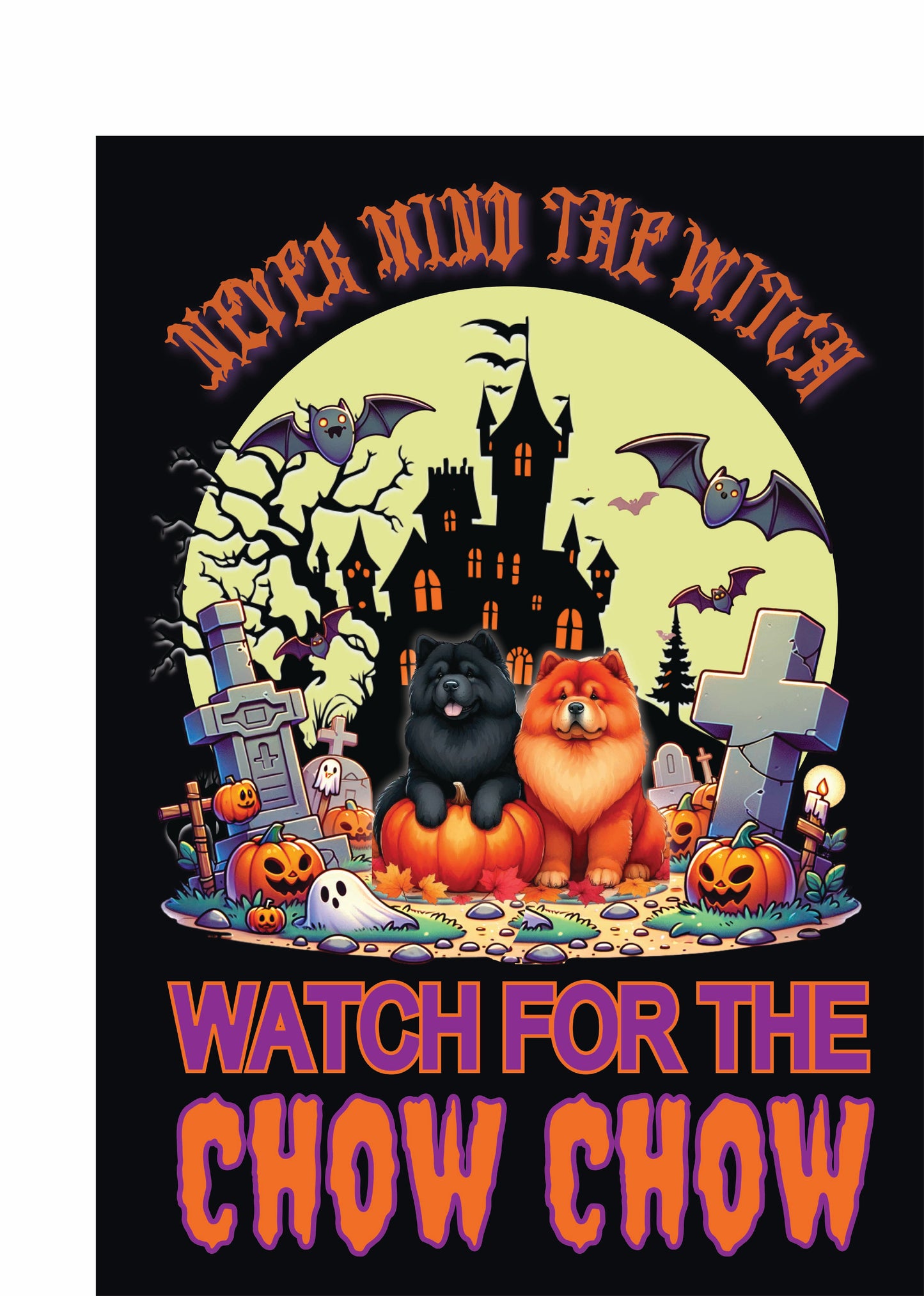 Halloween Non-Sporting Breed Garden Flags