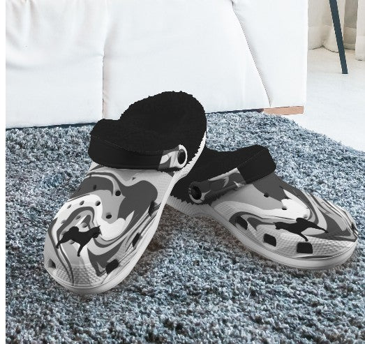 Custom Fleece lined Foam Clogs For Adults